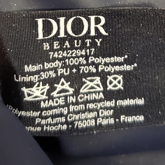 Dior Cosmetics Bag in Blue Velvet - Picture 5 of 6